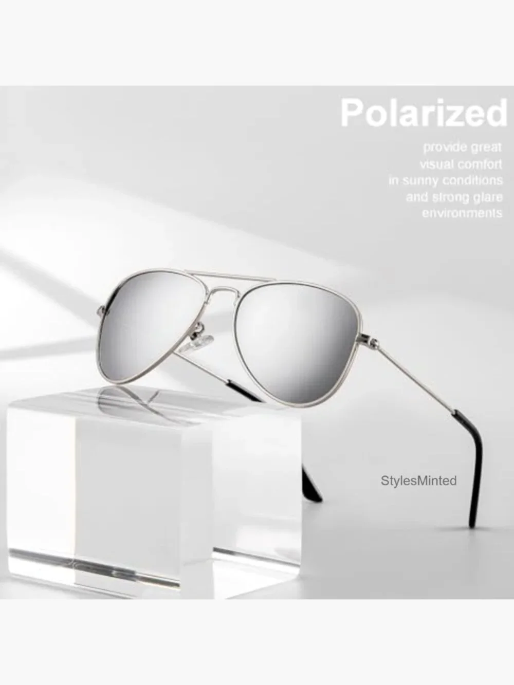 Kids Polarized Aviator Sunglasses UV Protection Unisex Teens